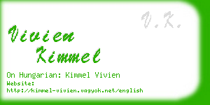 vivien kimmel business card